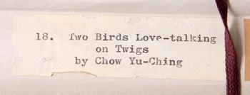 KAKEMON, Chow Yu-Ching, Kina 1900-tal.