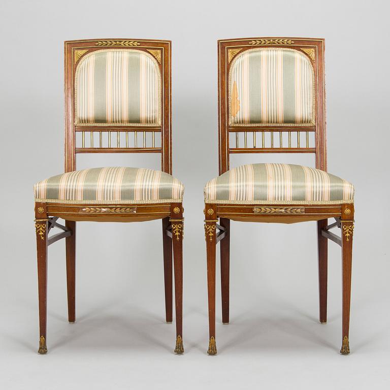 Möblemang, 8 delar, Empirestil, Ryssland, 1900-talets början.