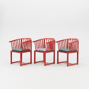 Åke Axelsson, karmstolar 3 st "Vaxholmaren", Gärsnäs sent 1900-tal.