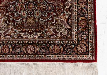Carpet, silk, approx. 95 x 63 cm.