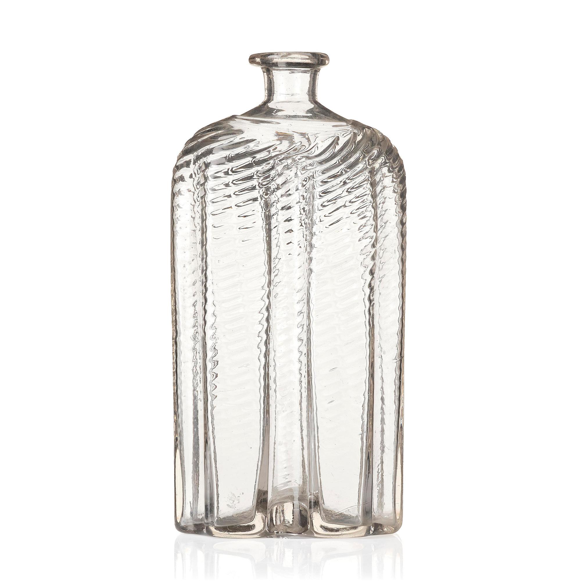 A  Swedish glass bottle, Skånska Glasbruket, 18th century.