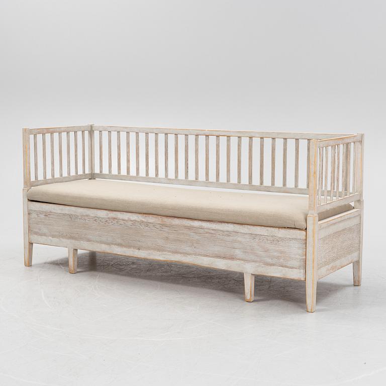 A Gustavian style sofa, first half of the 20th Century.
