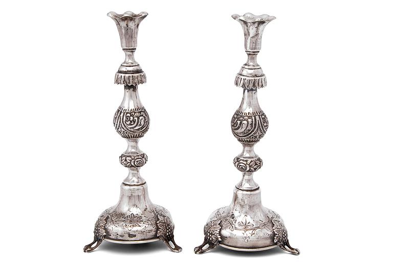 CANDLESTICKS A PAIR.