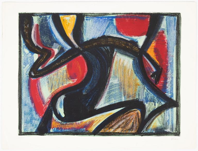 Jean-Michel Atlan, color lithograph, signed and numbered 23/100.