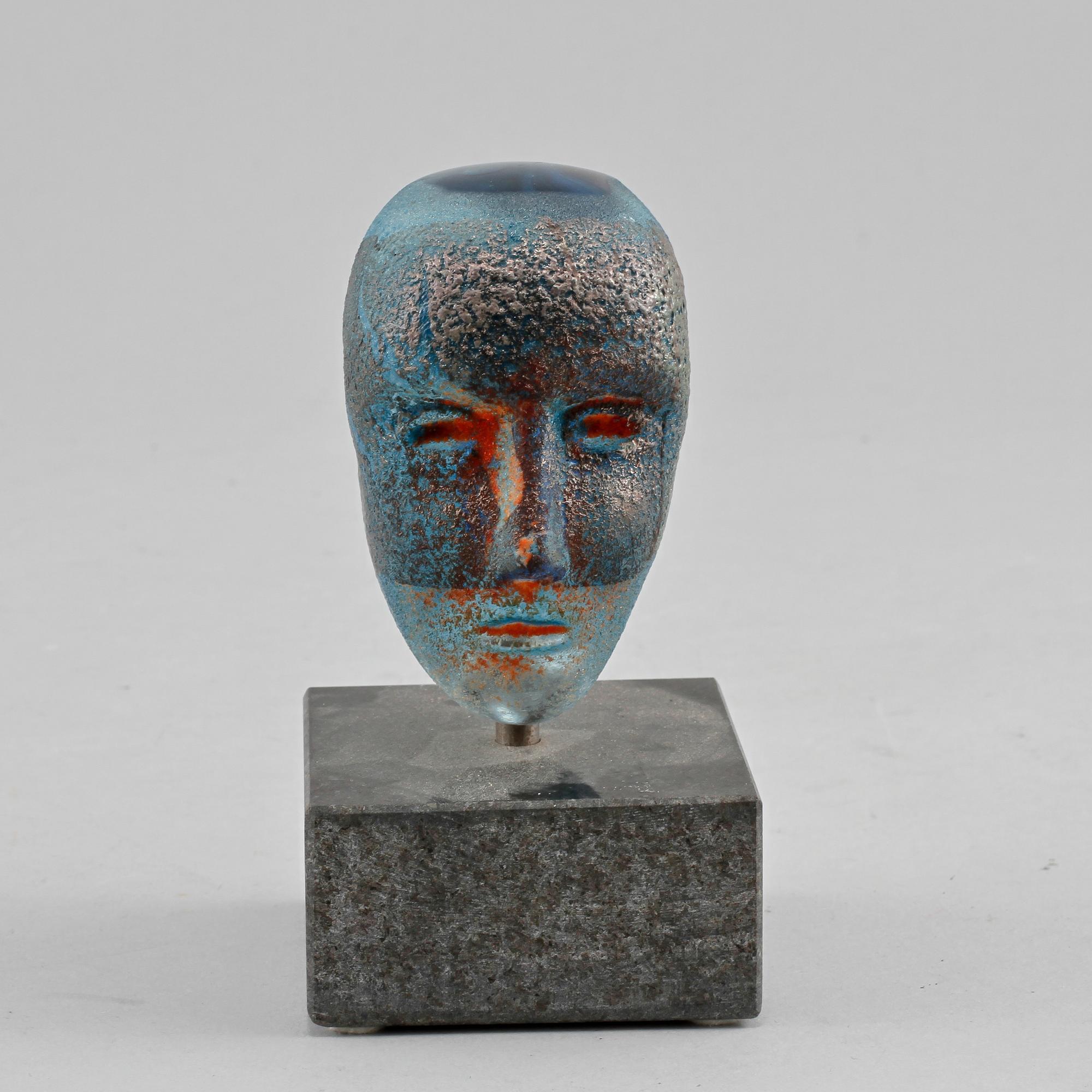 SKULPTUR, glas, Bertil Vallien, Boda, signerat, 1900-talets sista del.