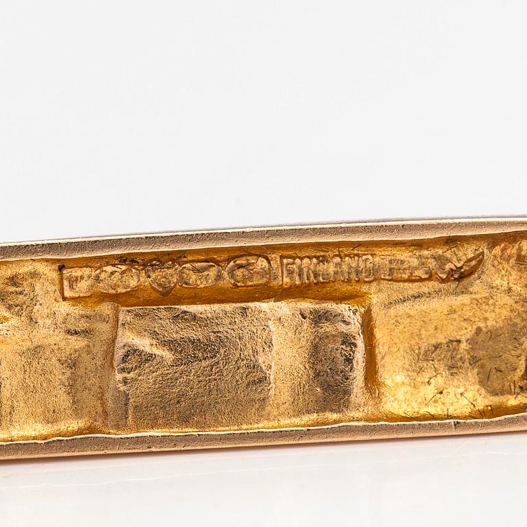 Björn Weckström, Örhängen "Tundra", 14K guld, Lapponia.