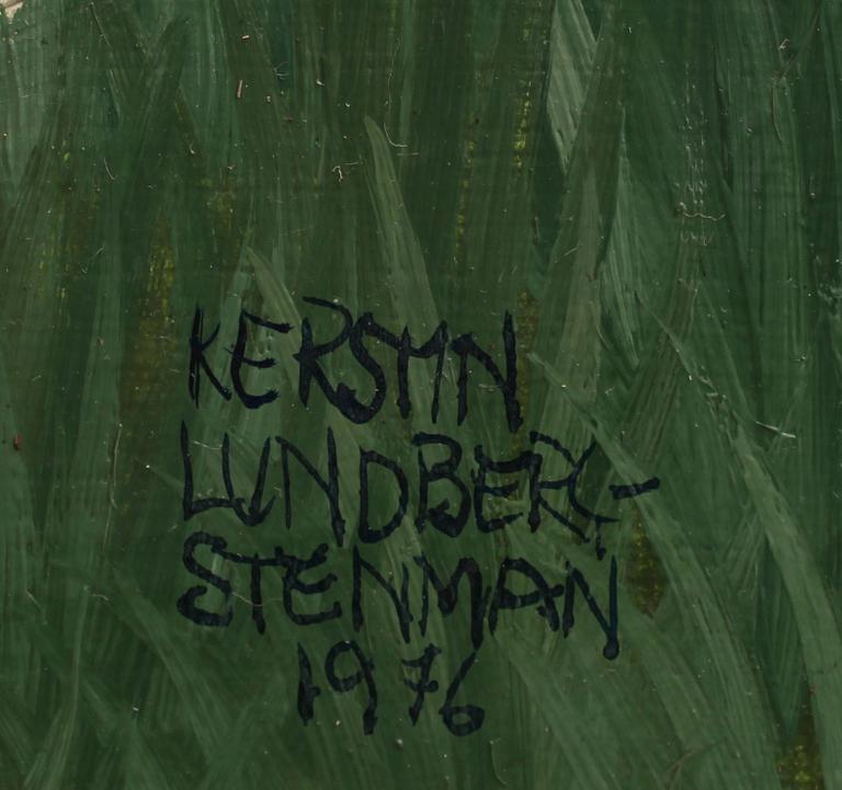 KERSTIN LUNDBERG-STENMAN, olja på pannå, sign o dat 1976.