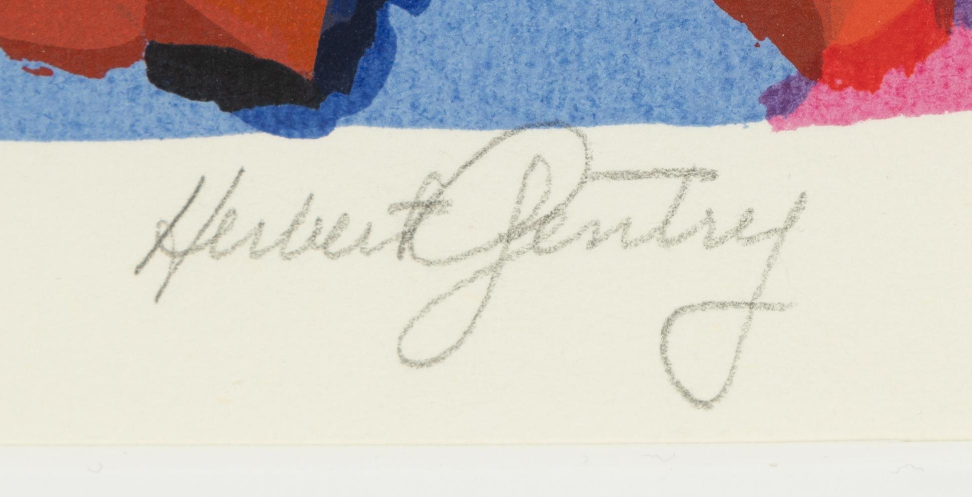 Herbert Gentry, färglitografi, signerad och numrerad 24/150.