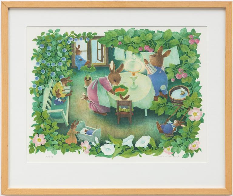 Ilon Wikland, At the Rabbit Family.
