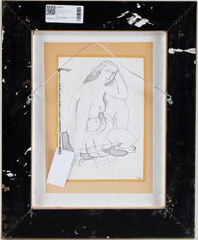 BENGT LINDSTRÖM, indian ink drawing, signed and dated 1951.