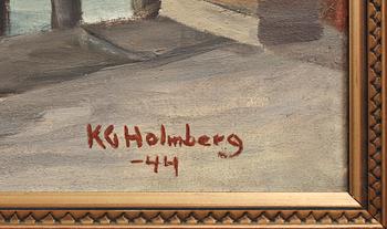 KARL GUSTAV HOLMBERG, olja på duk, sign.