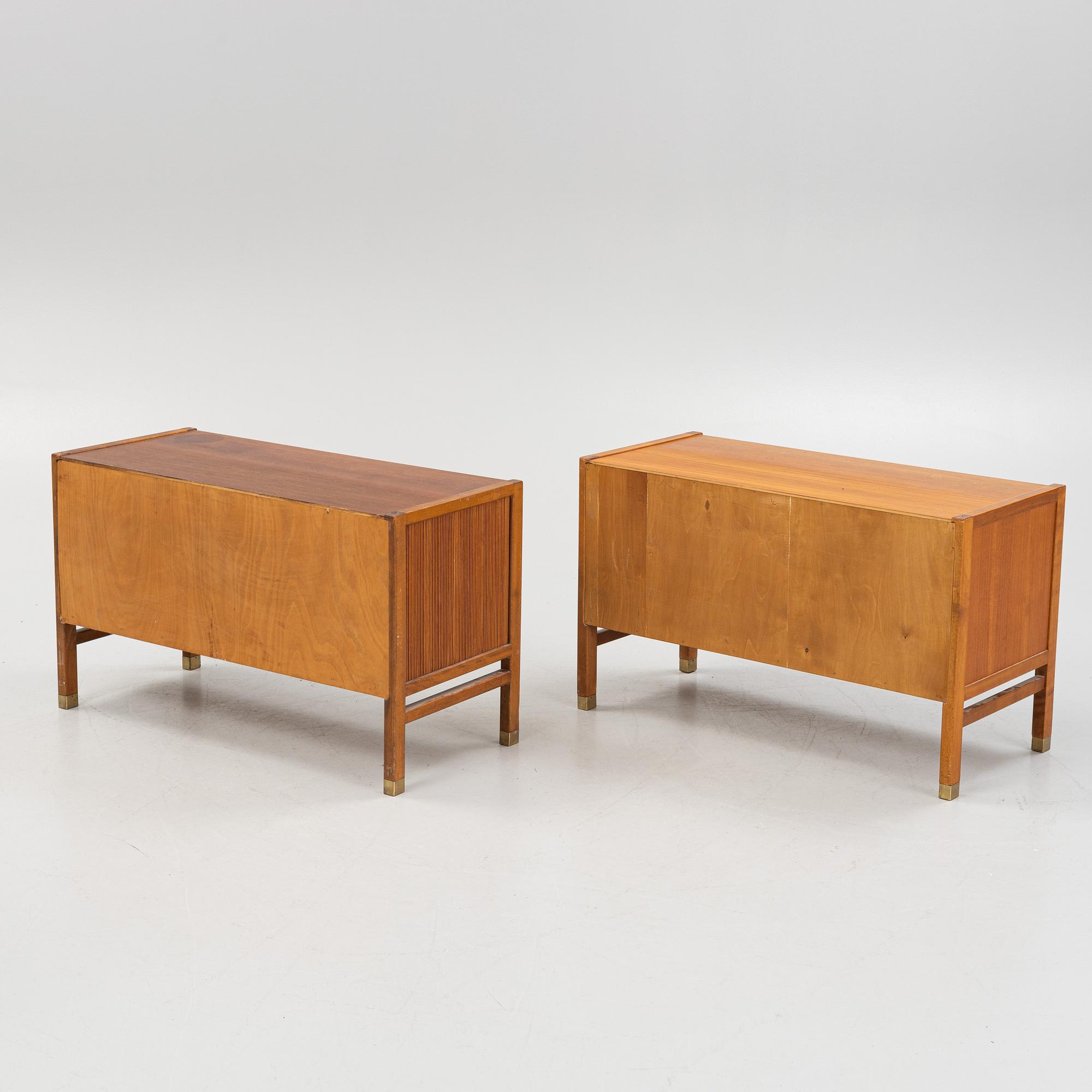 Carl-Axel Acking, likely, a pair of sideboards, Svenska Möbelfabrikerna, Bodafors, mid-20th century.