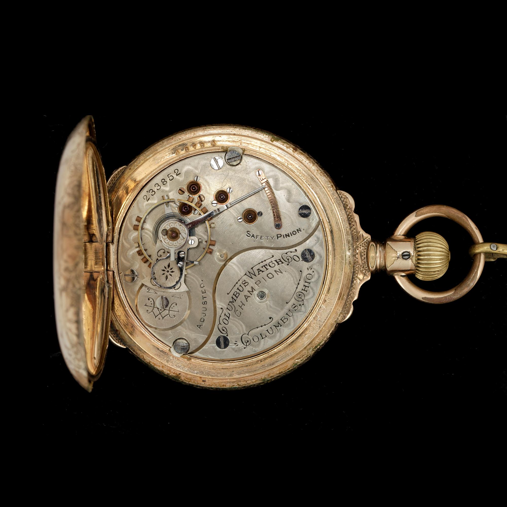 FICKUR, herr, troligen 10k guldpläterad mässing, Keystone Watch Case, USA 1900-talets början.