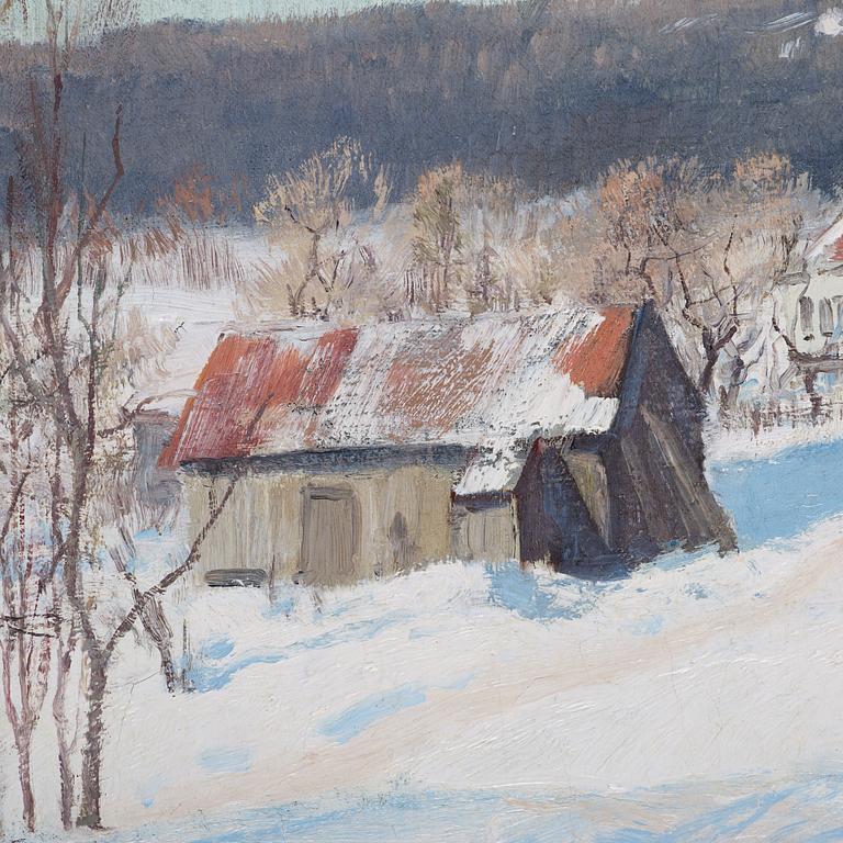 Frits Thaulow, Winter landscape.