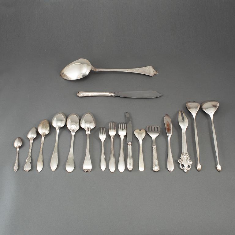 41 psc silver cutlery, some Wiwen Nilsson, Lund 1948-52.
