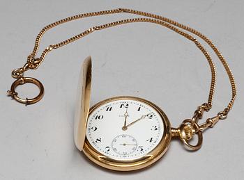 FICKUR, Polhem, 18K guld, fickurets vikt ca 92g.