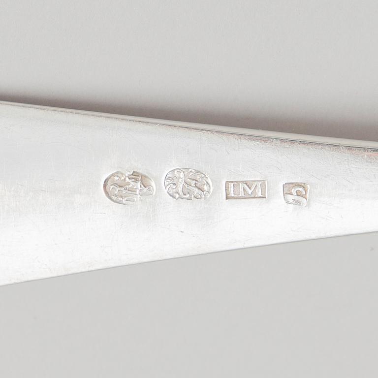 A Danish Silver Serving Spoon, mark of Jørgen Mønster, Copenhagen 1816.