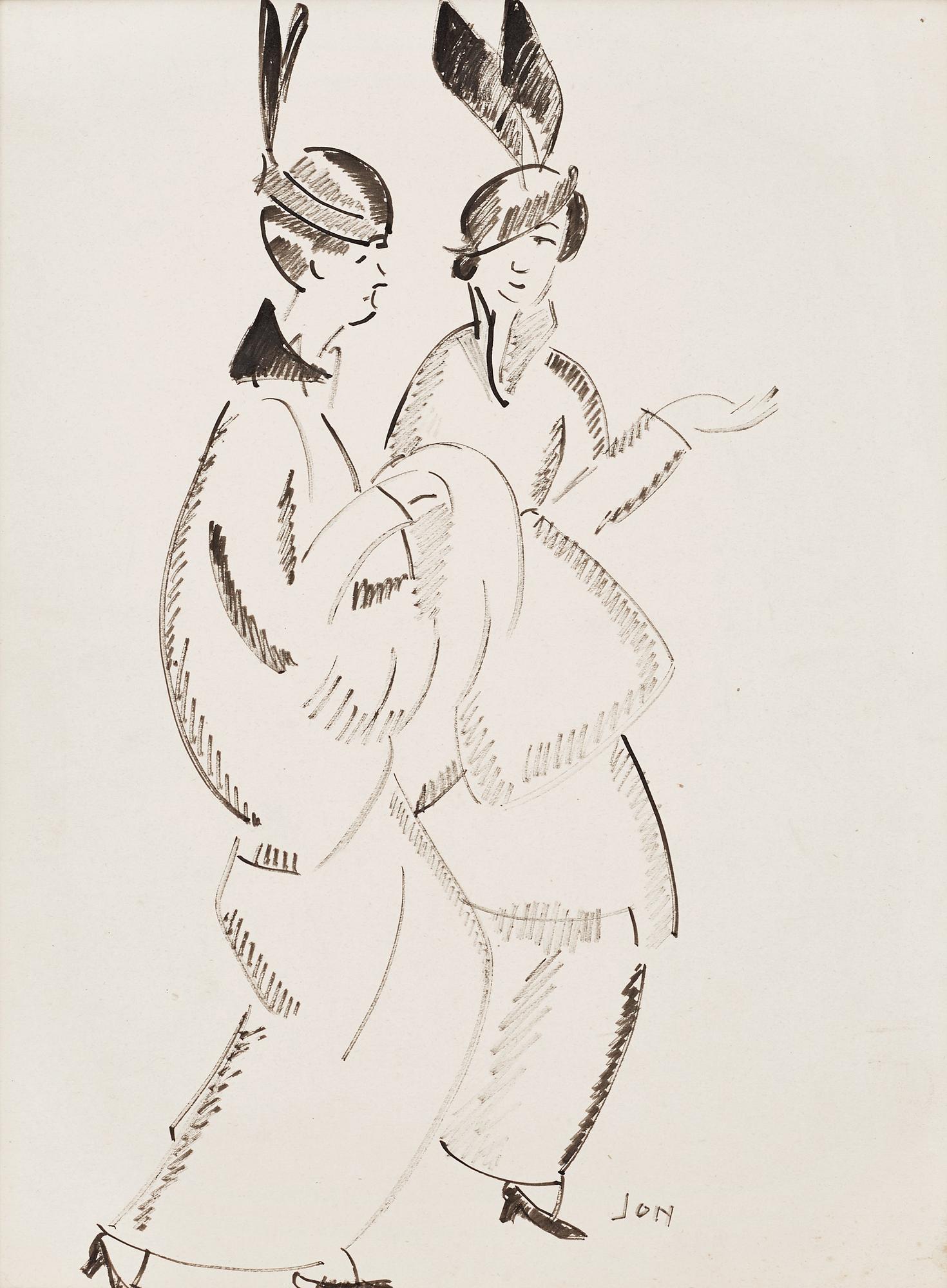 John Jon-And, Two ladies in hats.