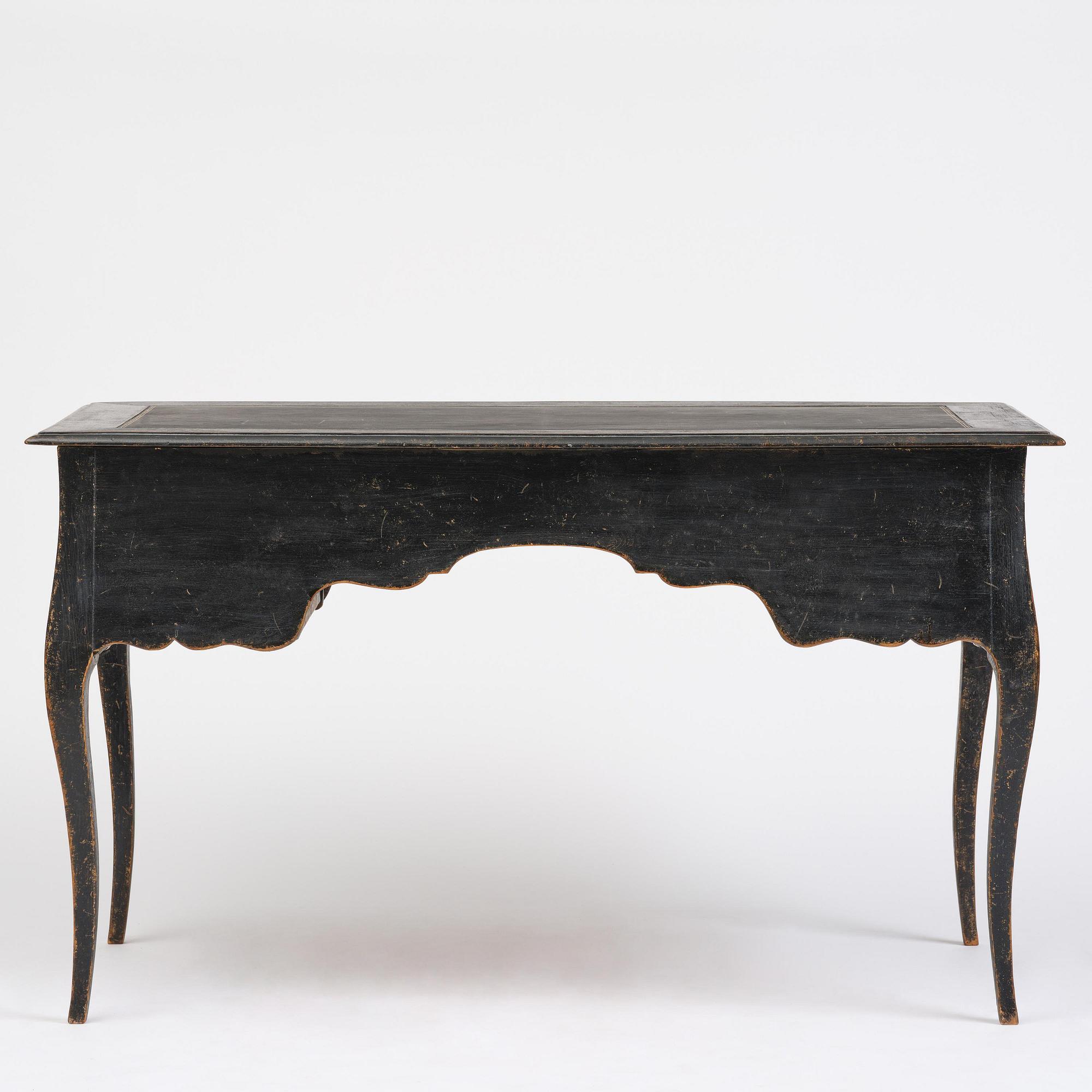 A Swedish rococo desk by L. Bolin (master in Stockholm 1759-1801).