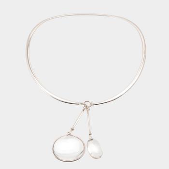 Vivianna Torun Bülow-Hübe, silver necklace with rock crystals designed for Georg Jensen.