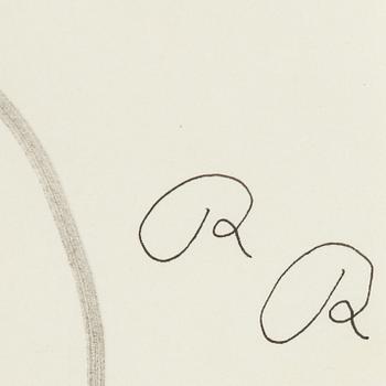 ROGER RISBERG, indian ink on paper, 2007, signed RR.