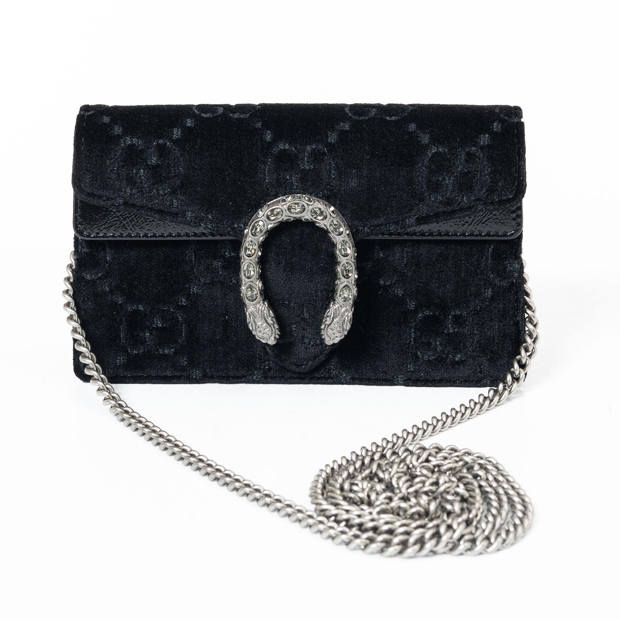 Gucci, Bag, "GG Embossed Velvet Dionysus Mini Shoulder Bag".