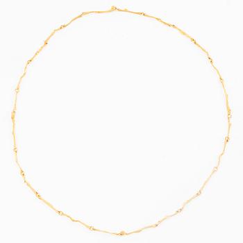 Björn Weckström, Necklace, 18K gold, for Lapponia. Finland.