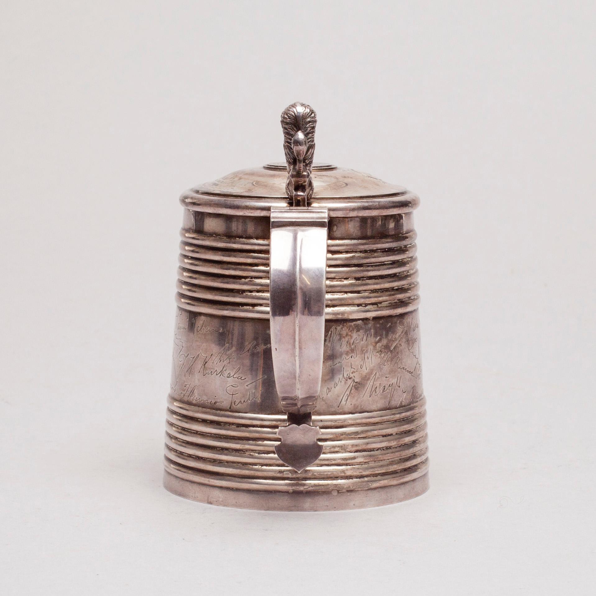 STOP, silver, Hopeakeskus, Tavastehus 1937. Vikt 530 g.