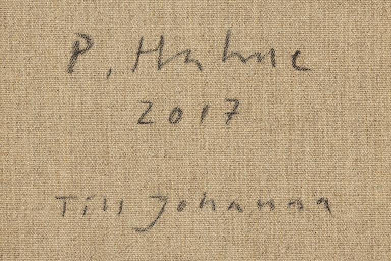 Peter Hahne, olja på duk, signerad och daterad 2017 a tergo.