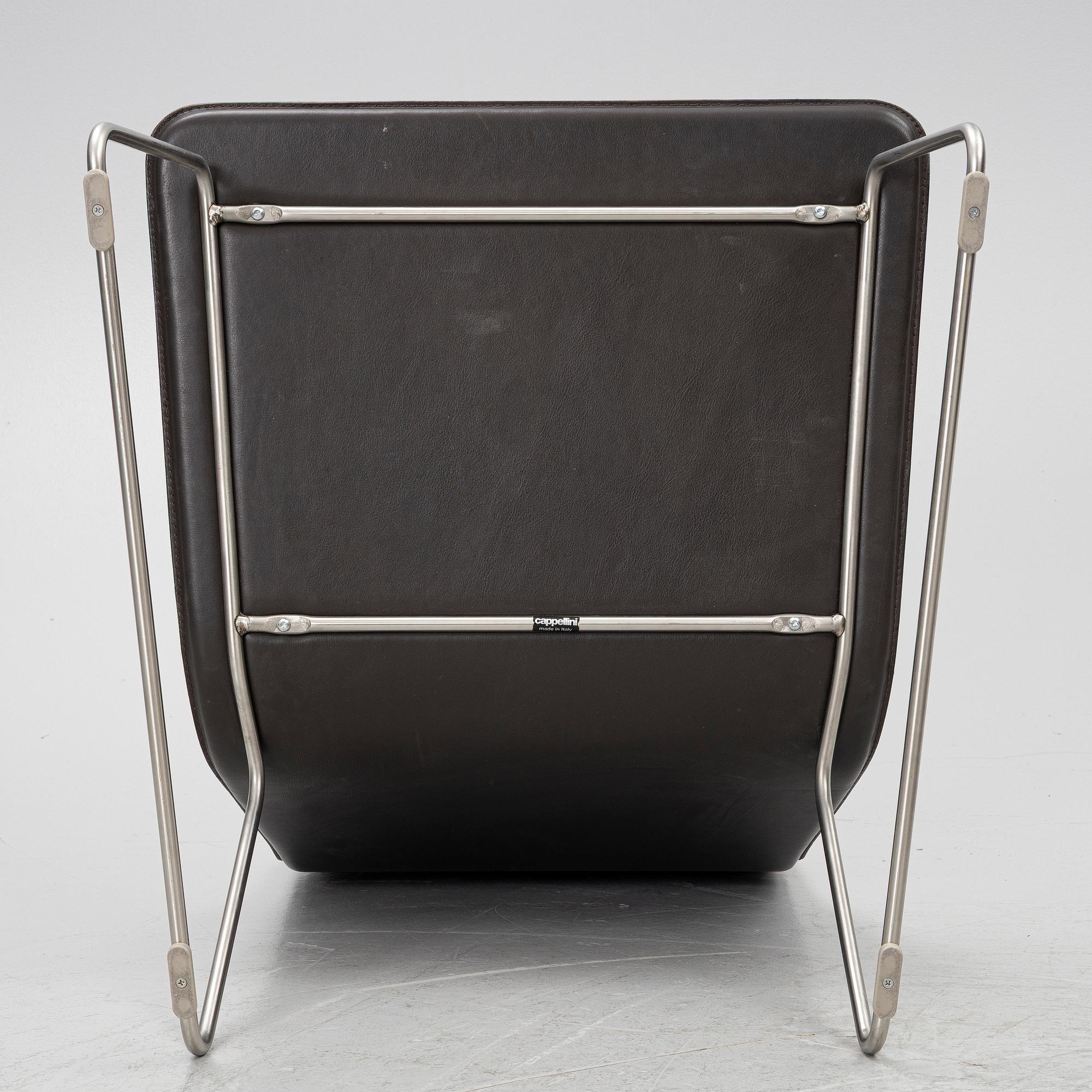 Jasper Morrison, armchairs, a pair, "Low and Pad", Cappelini, Italy,