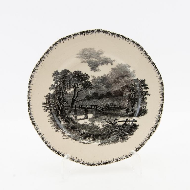 Service 56 pcs Bochs from Belgium early 20th century stoneware.