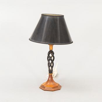 A wooden table lamp first half of the 20th century.