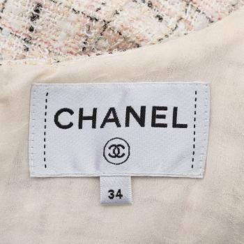 Chanel, a bouclé dress, size 34.