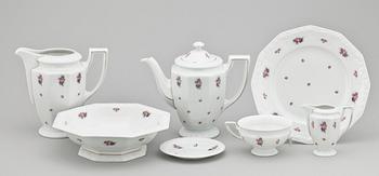 MAT- och KAFFESERVIS, 82 delar, porslin, "Maria", Rosenthal. 1900-talets andra hälft.