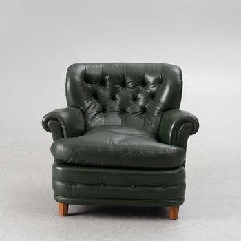 Josef Frank, fåtölj, modell 568, Firma Svenskt Tenn, 1900-talets mitt.