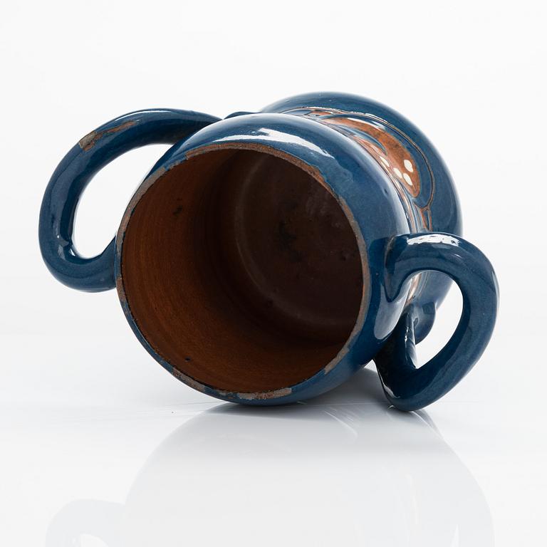 Alfred William Finch, a vase, signed A.W.F. IRIS Finland. Around year 1900.