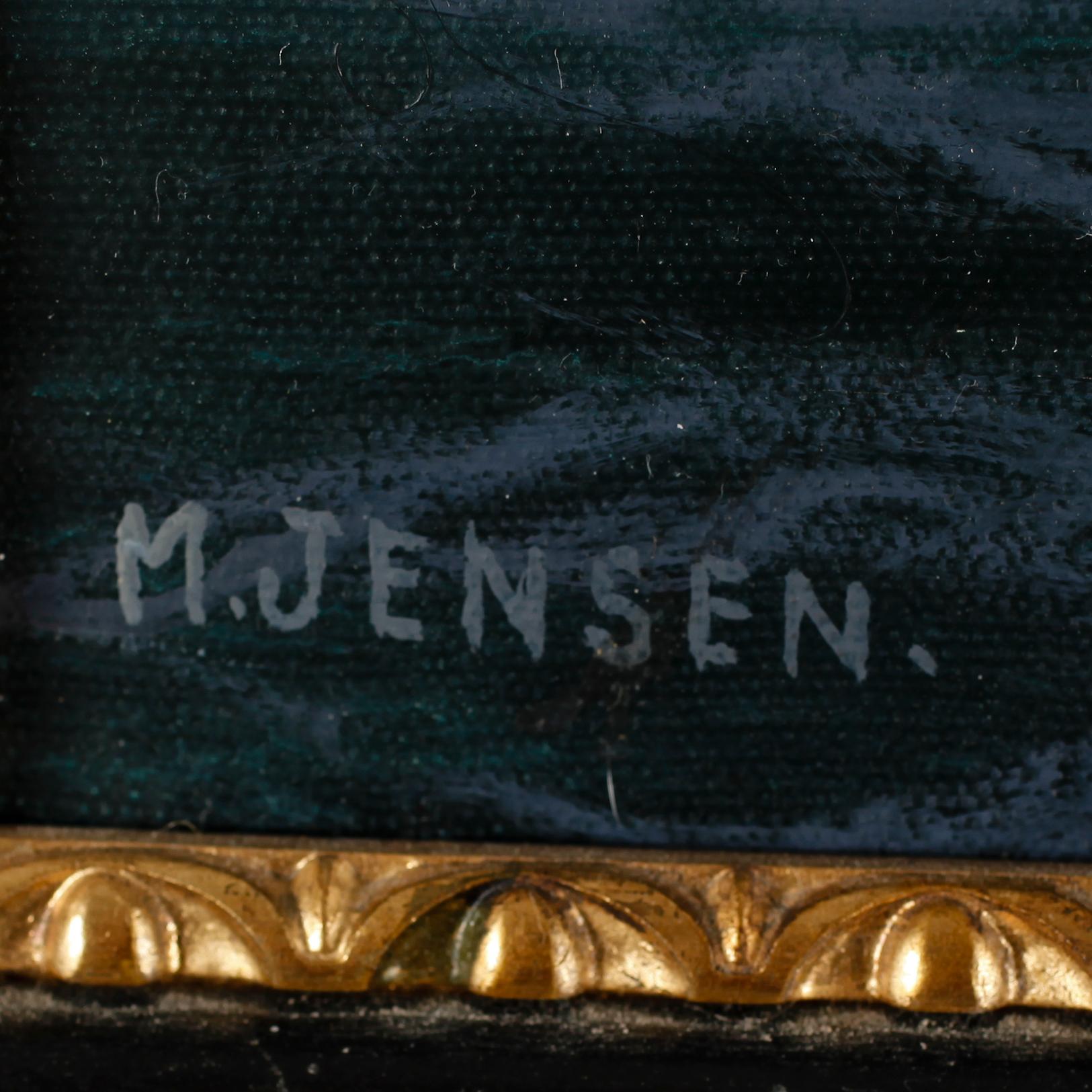 MAX JENSEN, olja på duk, signerad M Jensen.
