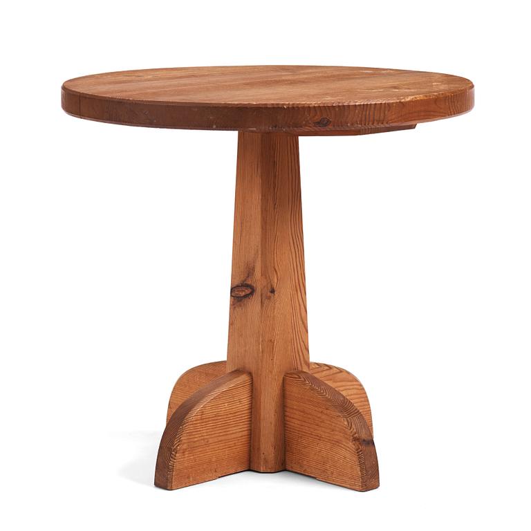 Nordiska Kompaniet, a "Lovö" stained pine table, Nordiska Kompaniet 1930s.