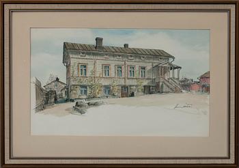 KIMMO PÄLIKKÖ, akvarell och tusch, sign.