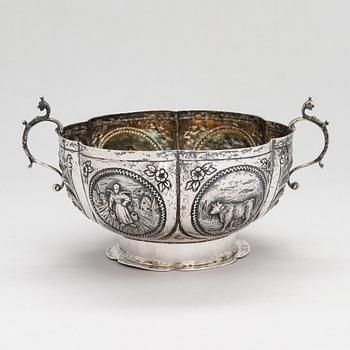 Skål, silver, Holland 1905.