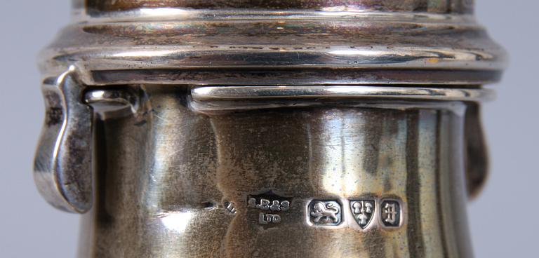 SOCKERRUSKA, silver, S. Blanckensee & Son Ltd, England, 1900-talets första hälft. 223 g.