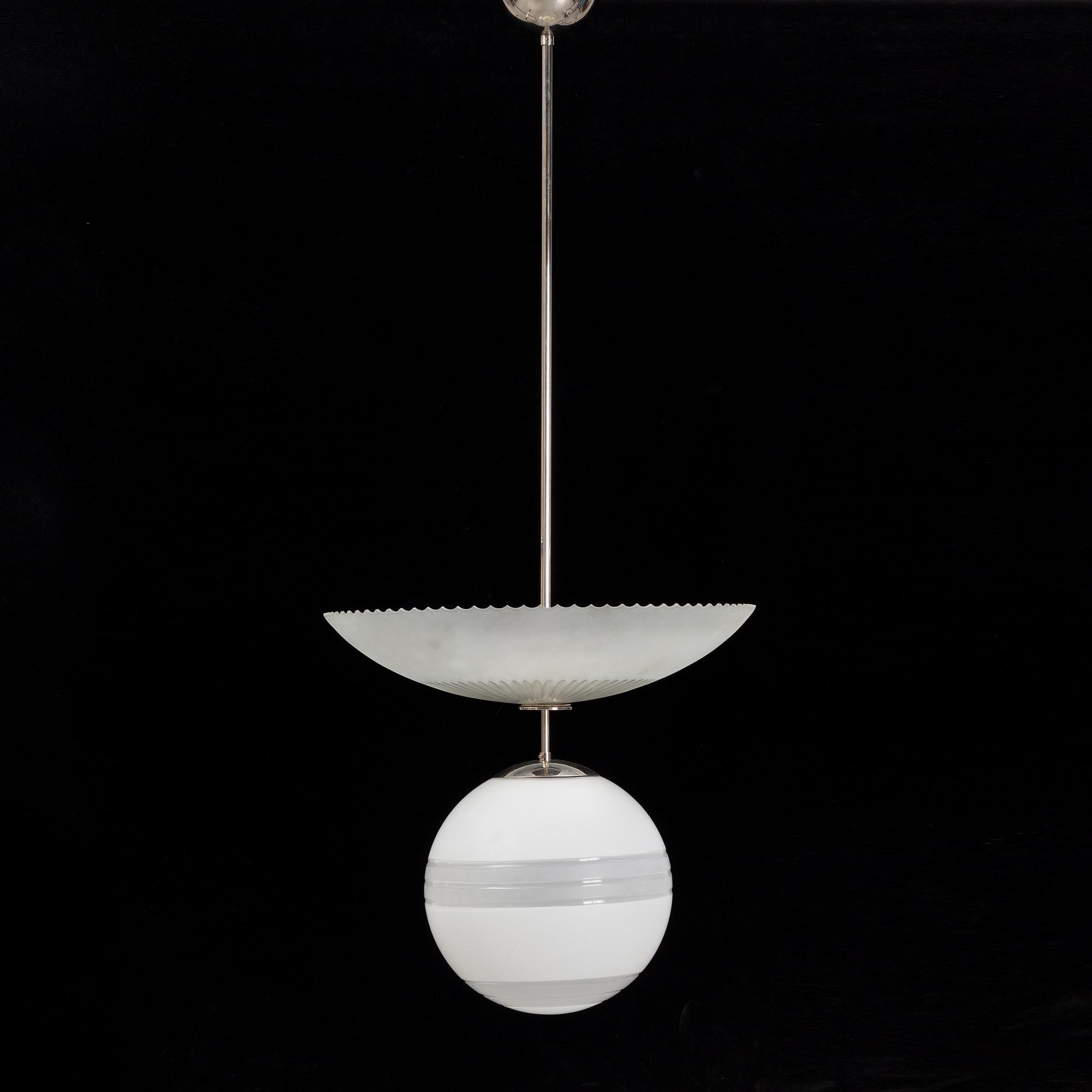 Taklampa, funkis, 1930-40-tal.
