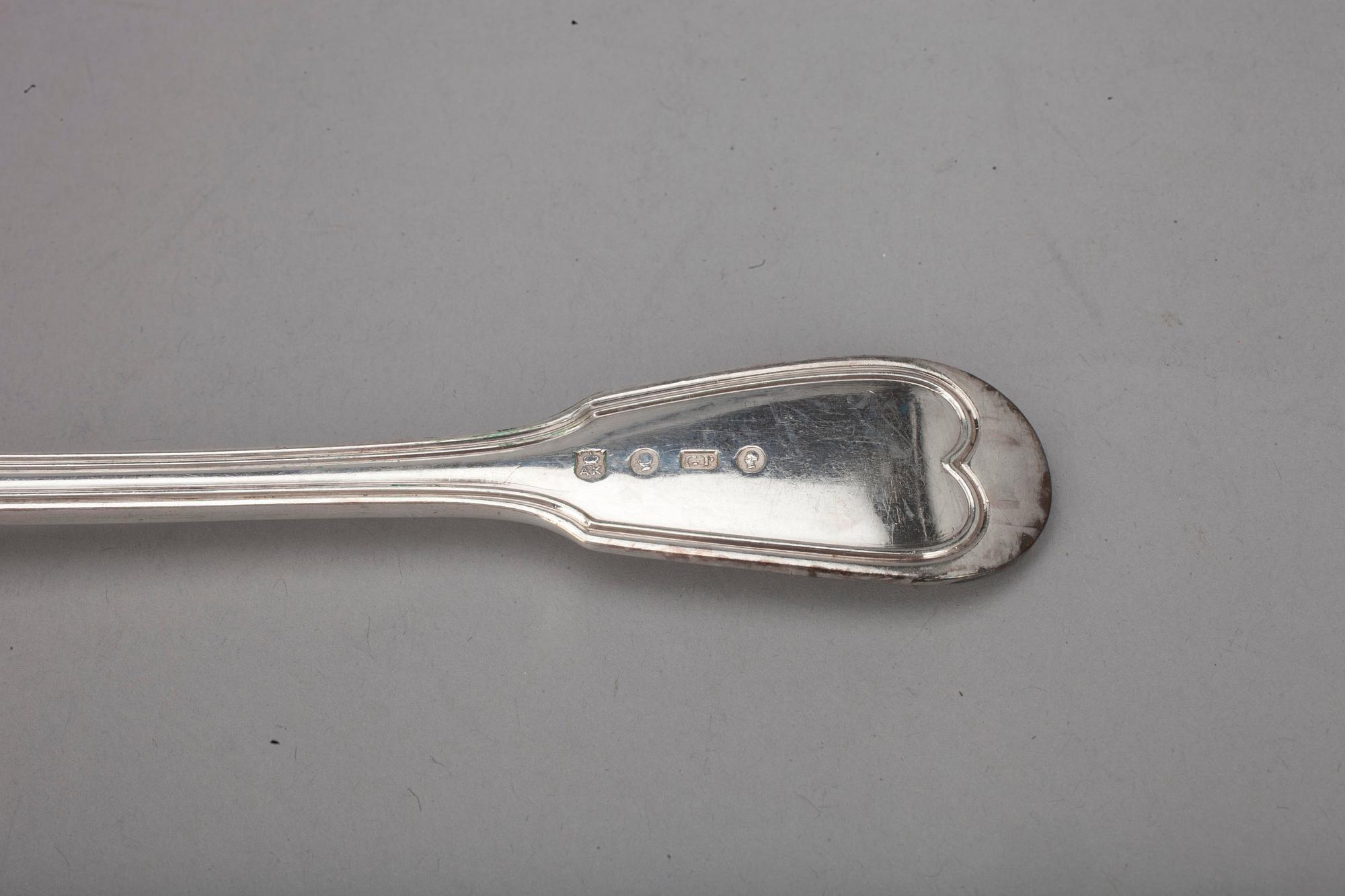 BESTICKUPPSÄTTNING, 12+12+9, nysilver. Omkring 1900.