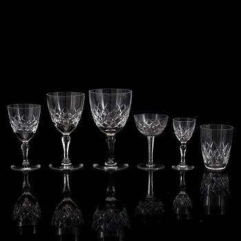 A 58 piece 'Karolina' glass service, Orrefors, second half of the 20th Century.