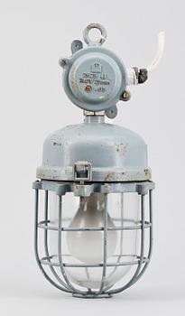 INDUSTRILAMPA, gruvlampa, 1900-talets andra hälft.