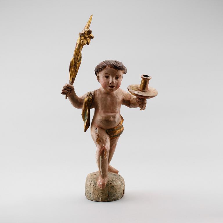 SKULPTUR, trä, 1700-tal.