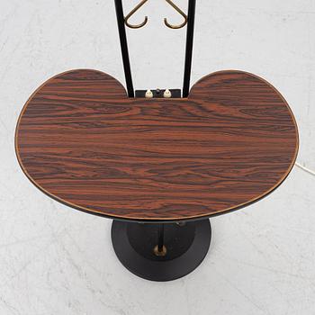 A floor lamp with table, 1940s.