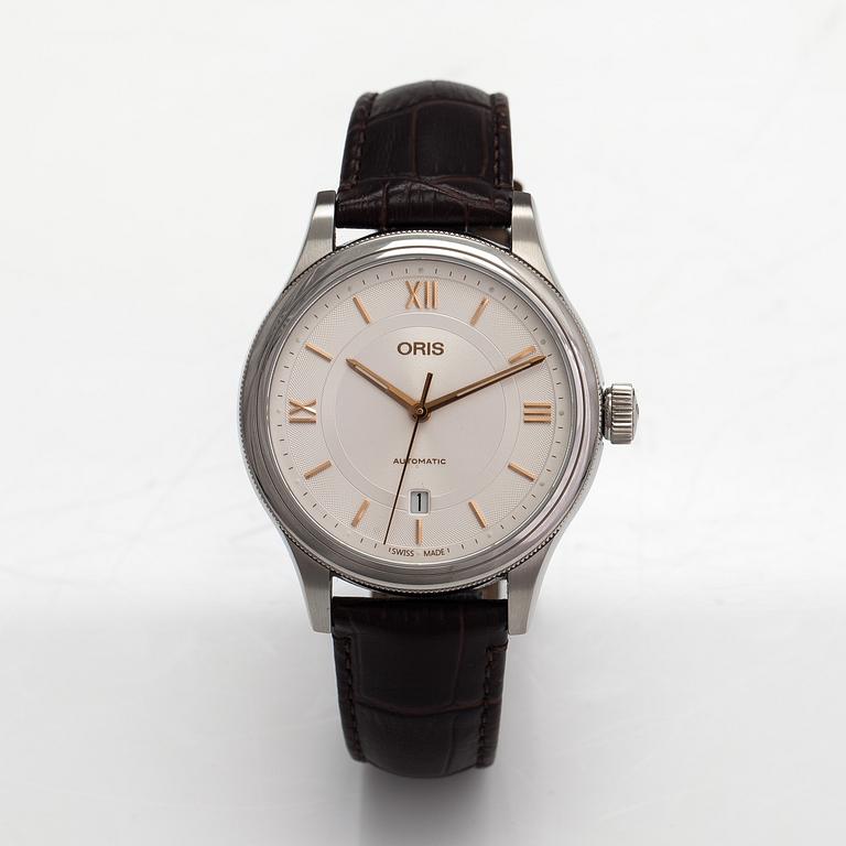 Oris, Classic date, rannekello, 42 mm.
