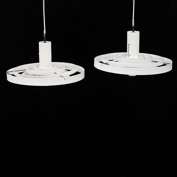 A pair of 'Fibonacci' ceiling lamps by Sophus Frandsen, 1960's.