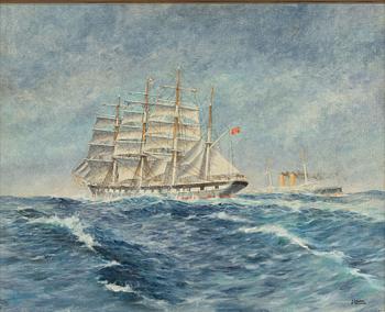 J Lower, Barken "Port Jackson" och kryssaren "Theseus".